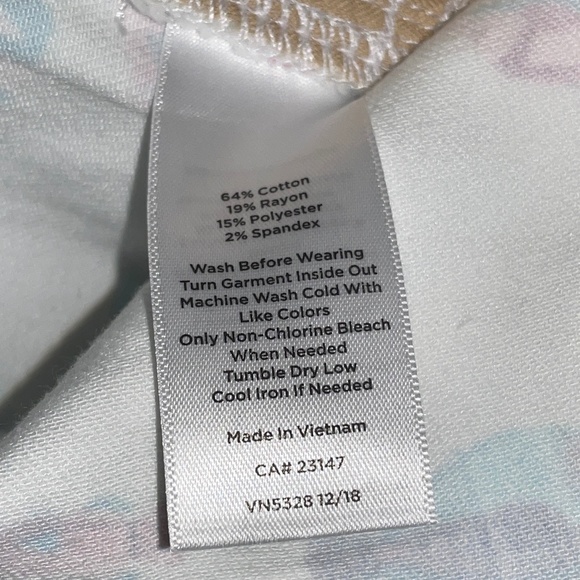 NWT Talbots High Waist Jegging Crop Pants Jeans Fish Print Size 10P 10 Petite - Picture 6 of 9